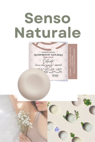 DELICATE Natural Solid Deodorant scenting PURE TALC